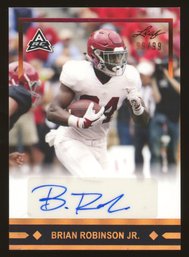 2021 LEAF BRIAN ROBINSON JR. ROOKIE AUTOGRAPH #'D/99 - LAST ON PRINT