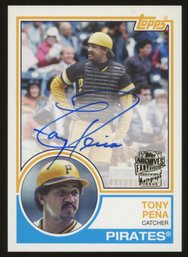 2017 TOPPS ARCHIVES FAN FAVORITES TONY PENA AUTOGRAPH