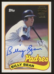 2017 TOPPS ARCHIVES FAN FAVORITES BILLY BEAN AUTOGRAPH