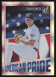 2018 DONRUSS CASEY MIZE 'AMERICAN PRIDE' #'D/999