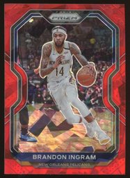 2020-21 PANINI PRIZM BRANDON INGRAM RED CRACKED ICE PRIZM