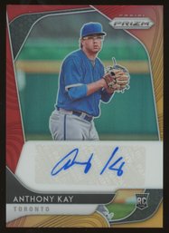 2020 Panini Prizm Baseball Anthony Kay Red Wave Auto /25