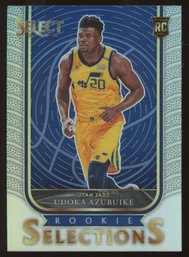 2020-21 Panini Select Udoka Azubuike Rookie Selections Rc #26 Utah Jazz SILVER