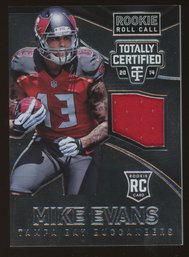 2014 Totally Certified Mike Evans Rookie Roll Call PLAYER-WORN JERSEY PATCH