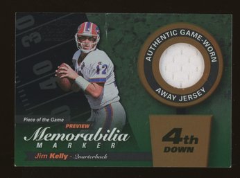 Jim Kelly 2000 Leaf Limited Piece Of The Game Previews