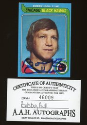 AUTOGRAPHED 1979 TOPPS BOBBY HULL