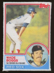 2014 TOPPS BASEBALL SERIES 1 WADE BOGGS 1983 ROOKIE COMMEMORATIVE PATCH