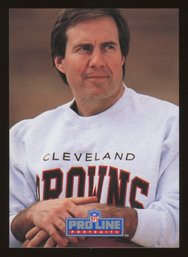 1991 Pro Line Portraits BILL BELICHICK Rookie Card