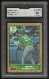 1987 TOPPS MARK McGWIRE ROOKIE ~ GMA GEM MT 10