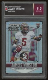 2015 PANINI PRIZM DRAFT PICKS JAMEIS WINSTON PRIZM ROOKIE ~ TGA GEM MT 9.5