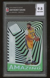 2020 PANINI ILLUSIONS ANTHONY DAVIS AMAZING - EMERALD ~ TGA GEM MT 9.5