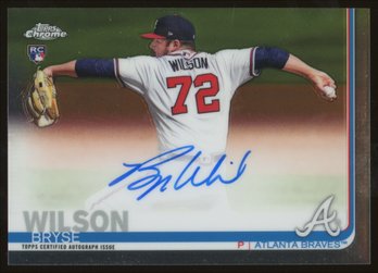 2019 TOPPS CHROME BRYSE WILSON ROOKIE ON-CARD AUTOGRAPH