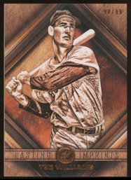 2016 TOPPS LEGACIES LASTING IMPRINTS TED WILLIAMS #'D/99