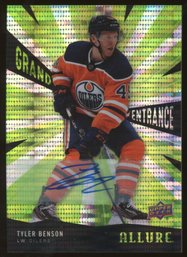 2020-21 UPPER DECK ALLURE TYLER BENSON 'GRAND ENTRANCE' AUTOGRAPH