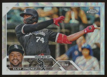 2023 TOPPS CHROME SERIES 2 ELOY JIMENEZ HOLO WAVE