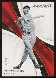 2017 Panini Immaculate Collection Ted Williams #'d/99