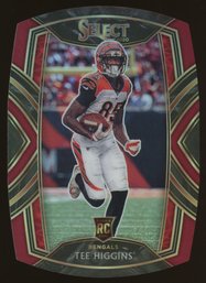 2020 Panini Select Club Level Red Prizm Die-Cut Tee Higgins #260 Rookie RC