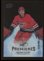 2017-18 Haydn Fleury Upper Deck Ice Rookie Premieres /499 - Hurricanes