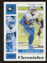 Dandre Swift 2020 Chronicles Football Rookie Card #32 Detroit Lions