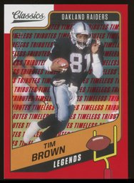 2021 Classics Timeless Tributes Red #110 Tim Brown /75