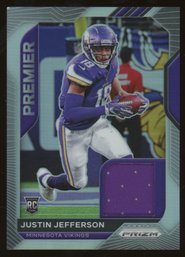 2020 Panini Prizm Premier Jerseys Prizm Justin Jefferson #10 Rookie RC