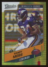 2021 Panini Classics Legends Timeless Tributes Randy Moss Gold /99