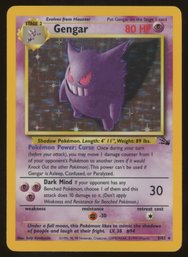 Pokemon Fossil Rare Gengar #20 HOLO