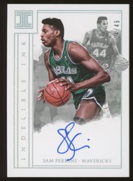 2017-18 PANINI IMPECCABLE BASKETBALL SAM PERKINS ON-CARD AUTOGRAPH #'D/99