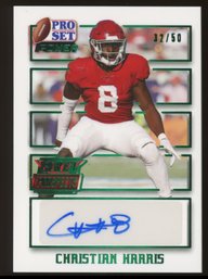 2021 Pro Set Power Prospects Christian Harris Autograph #'d/50