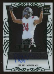 2021 LEAF TRINITY CLEAR ISRAEL MUKUAMU ROOKIE AUTOGRAPH #'D/20