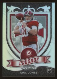 2021 Panini Prizm Draft Picks Mac Jones Crusade Silver Prizm Rookie