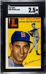 1954 #250 TED WILLIAMS SGC 2.5 BASEBALL CARD