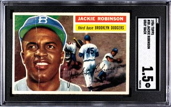 1956 TOPPS #30 JACKIE ROBINSON SGC 1.5 BASEBALL CARD