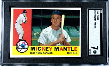 1960 TOPPS MICKEY MANTLE SGC 7