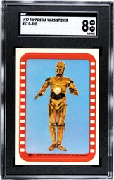 1977 Top Star Wars Sticker C-3PO SGC 8