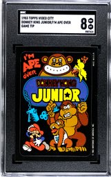 1983 Topps Video City Donkey Kong Junior Game Tip SGC 8