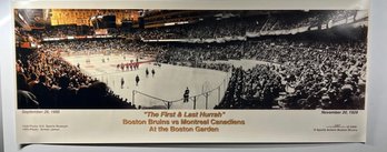THE FIRST & LAST HURRAH Boston Bruins Vs Canadiens 9-26-95 Poster /2500