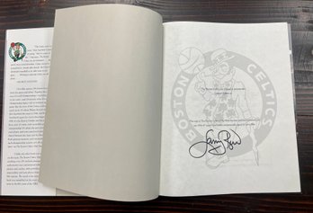 Larry Bird Autographed 50th Year Boston Celtics Hardcover Book