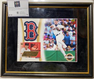Nomar Garciaparra Autographed Upper Deck Framed Card And Photo Display Limited To 150 Copies With UD Coa