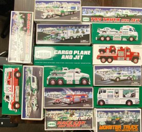 Large Lot Of Hess Trucks New In Box