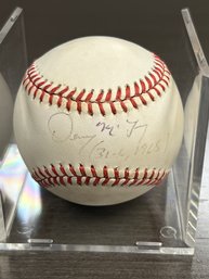 Denny McLain Autographed Inscribed  Baseball 31-6 1968