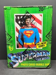 1978 TOPPS SUPERMAN THE MOVIE SERIES 2 UNOPENED WAX BOX BBCE AUTHENTICATED