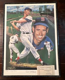 Ted Williams Artist Signed Lithograph