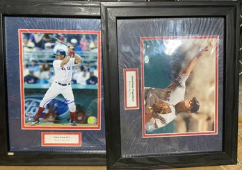 2004 Red Sox World Series Signed Photos Of Jonathan Papelbon & Coco Crisp