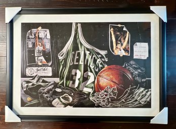 Kevin Mchale Signed Boston Celtics Lithograph Numbered And Framed