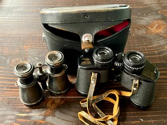 Binoculars Lot With Case