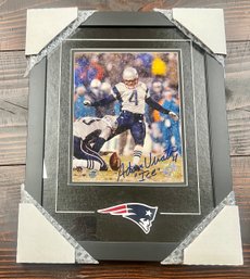 Adam Vinatieri Autographed 2001 New England Patriots Super Bowl Photo