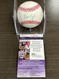 Rusney Castillo Autographed Mlb Baseball JSA Certified