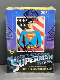 1978 TOPPS SUPERMAN THE MOVIE SERIES 1 UNOPENED WAX BOX BBCE AUTHENTICATED
