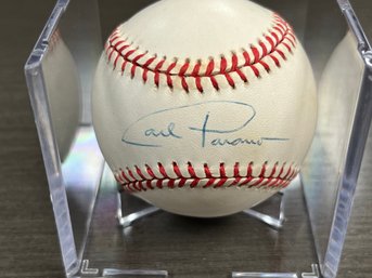 Carl Pavano Autographed Baseball With Case